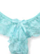 Aqua Blue 1980s Lace Bow Lingerie Set, classic vintage style elegant retro fashion - Image 6