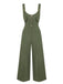 Army Green 1930s Loose Pleated Jumpsuit, vintage romper, retro jumpsuit - perfect for women who love vintage and retro fashion