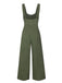 Army Green 1930s Loose Pleated Jumpsuit, vintage romper, retro jumpsuit - perfect for women who love vintage and retro fashion