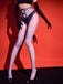 Aurora Polka Dot Bow Crotchless Tights - vintage fashion, retro style