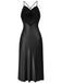 1930s Spaghetti Strap Lace Satin Nightdress