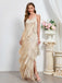 This Beige 1920s Tassel Spaghetti Straps Maxi Dress wraps her in 1920s elegance, one twirl at a time