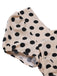 Beige 1930s Polka Dots Sweetheart Neck Jumpsuit — 1930s vintage charm for her modern wardrobe