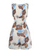 Pat 1940s Floral Square Neck Jumpsuit 3