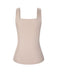 Beige 1940s Solid Sweetheart Knitted Top - vintage fashion, retro style