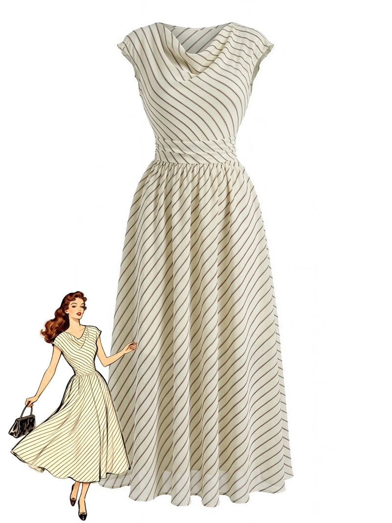 beige swing dress Sleeveless Swing Dress – ForMe main image 1
