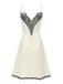 Beige 1950s Lace Patchwork Satin Straps Nightgown — the kind of 1950s dress that makes strangers smile