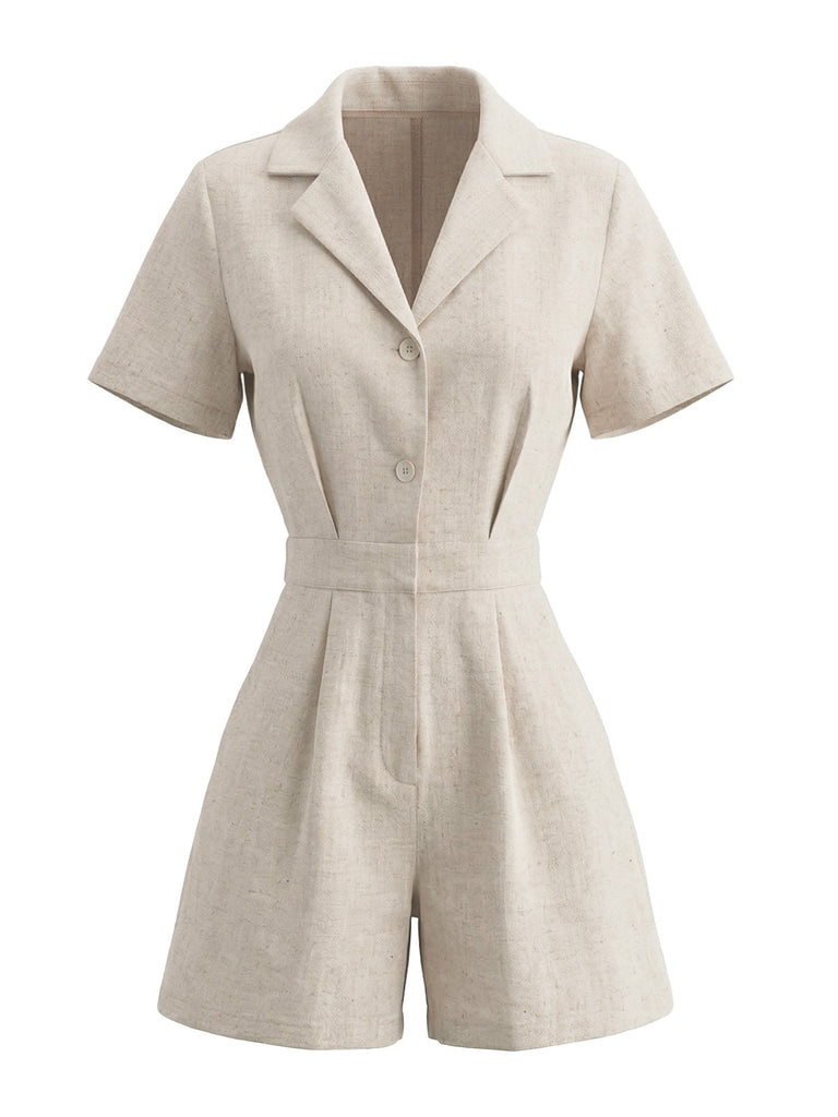 White 1950s Romper