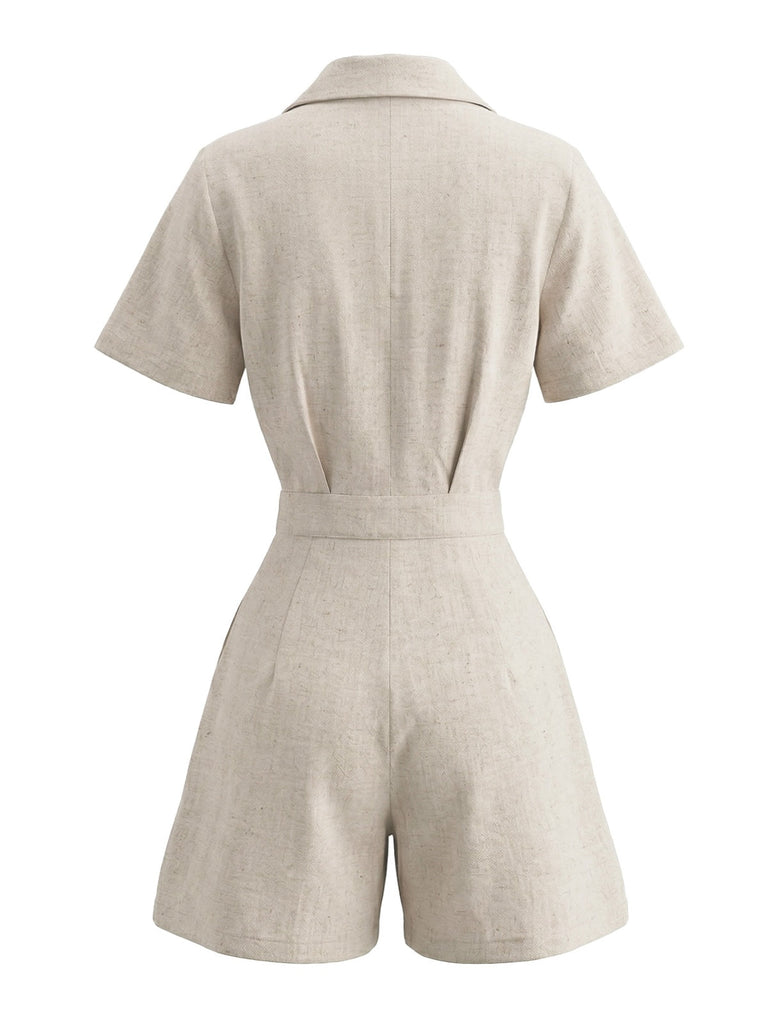 White 1950s Romper 3