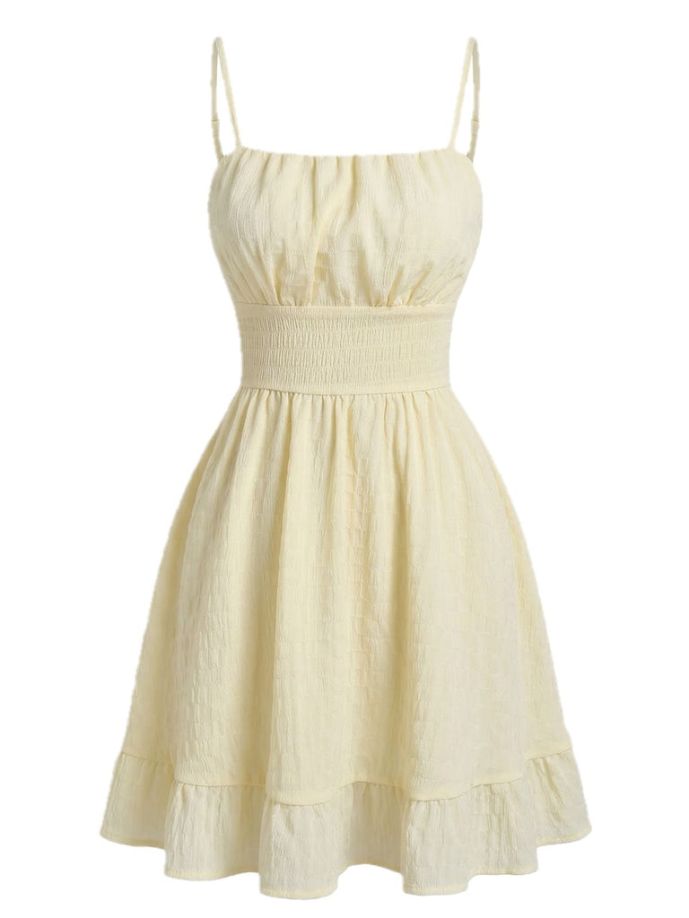 Beige 1960s Dress Dress