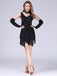 She slips into this Black 1920s Beading Fringed Hem Dress With Sleeves and suddenly it's a 1920s daydream