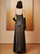 Black 1920s Gatsby Sequin Mesh Maxi Evening Dress - vintage dress, retro fashion, Gatsby party
