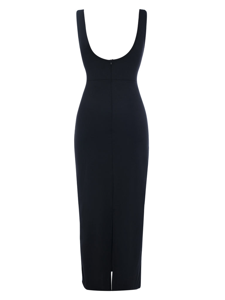 1930s Binding Square Neck Bodycon | 1930s | vintage dress, retro fashion