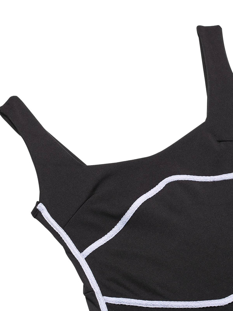 1930s Binding Square Neck Bodycon | 1930s | vintage dress, retro fashion