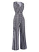 1930s Houndstooth VNeck Sleeveless Jumpsuit | 1930s | vintage romper, retro jumpsuit
