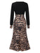 1930s Leopard Patchwork Mermaid Dress | 1930s | vintage dress, retro fashion