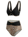Black 1930s Colorblock Bikini Set 3