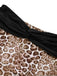 Black 1930s Colorblock Bikini Set 6