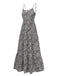 Black 1930s Mandala Print Strap Dress, vintage dress, retro fashion - perfect for women who love vintage and retro fashion