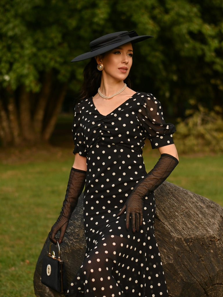 milly polka dot mermaid dress Strapless Polka Dot Tiered Ruffle Mermaid Gown 49419