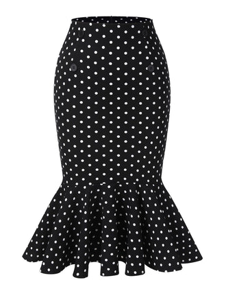 1930s Polka Dots Fishtail Skirt | 1930s | vintage skirt, retro style
