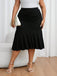 Black 1930s Solid Fishtail Skirt — because 1930s glamour deserves an encore