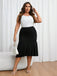Black 1930s Solid Fishtail Skirt — 1930s femininity that moves with her mood