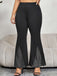 Black 1930s Solid Flare Pants: timeless style reimagined