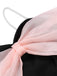 Black 1930s Solid Mesh Bow Jumpsuit: timeless 1930s elegance she makes her own