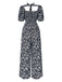 Black 1930s Square Neck Puff Floral Jumpsuit, vintage romper, retro jumpsuit - perfect for women who love vintage and retro fashion