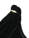 Black 1930s Velvet Cowl Neck Feather Brooch Dress - vintage dress, retro fashion, classic black