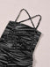 Black 1930s Zebra Print Halter Backless Jumpsuit - vintage jumpsuit, retro fashion, classic black
