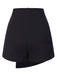 Black 1940s Button Irregular Hem Skirt, vintage skirt, retro style - perfect for women who love vintage and retro fashion