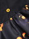 Black 1940s Halloween Lapel Pumpkin Belted Dress — vintage elegance for the modern woman