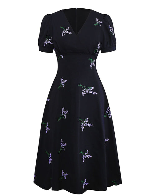 black and purple floral dress LONG CAPE STRAP | CULT MIA shapes this moody dress with adjustable straps One-Shoulder Floral Embellished Gown 43194