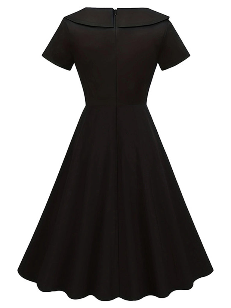 1940 black dress A black dress, a vintage moment, forever timeless., Dress: True vintage from the 1950s, Hat: True vintage from the 1950s, Jewelry: True vintage from the 1940/50s, #truevintage #vintagelife #1950s