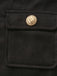 Black 1940s Solid Faux-Wool Short Jacket - vintage fashion, retro style, classic black