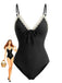 Black 1940s Vintage One Piece Swimsuit, vintage swimsuit, pin-up swimwear - perfect for women who love vintage and retro fashion
