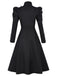 Black 1940s Wicked-Inspired Floral Witch Dress: where 1940s romance meets her modern spirit