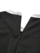 Black 1950s 3D-Floral Sleeveless Tie-Up Jumpsuit - vintage jumpsuit, retro fashion, classic black