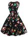 Black 1950s Christmas Santa Claus Candy Dress: where 1950s romance meets her modern spirit