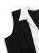 Black 1950s Colorblock Sleeveless Wide-Leg Jumpsuit - vintage jumpsuit, retro fashion, classic black