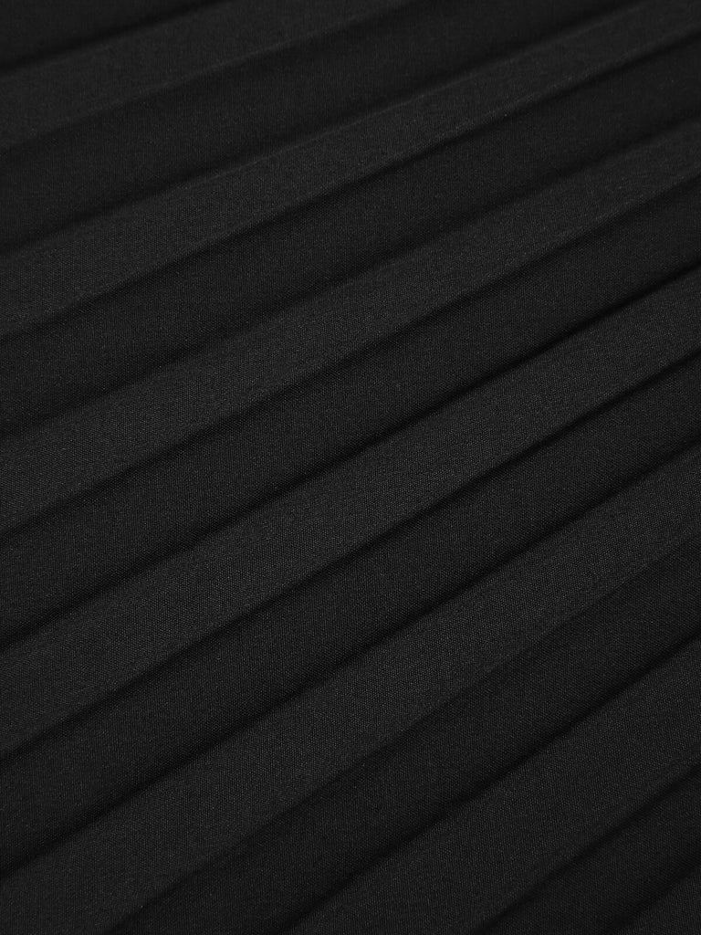 Black 1950s Elegant Pleated Skirt, vintage skirt, retro style - perfect for women who love vintage and retro fashion