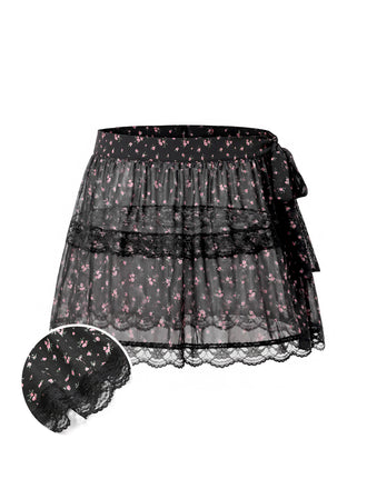 [Pre-Sale] Black 1950s Vintage Retro Skirt