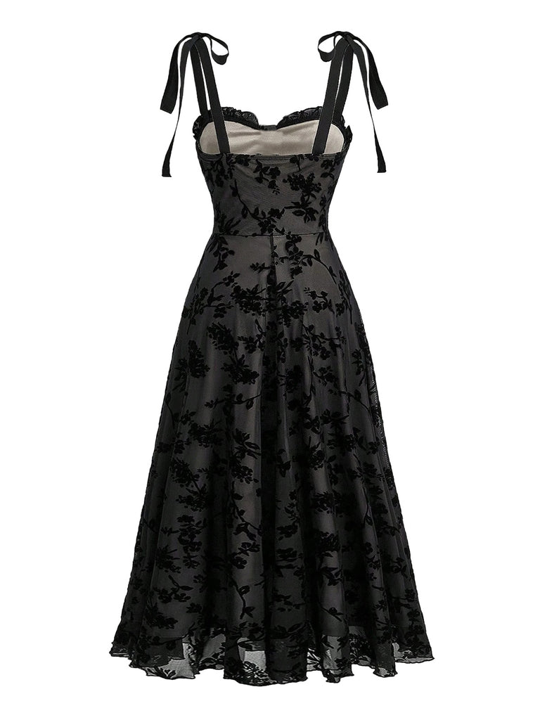Black 1950s Vintage Retro Dress 2
