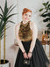 Black 1950s Gold Glitter Patchwork Dress: timeless style reimagined
