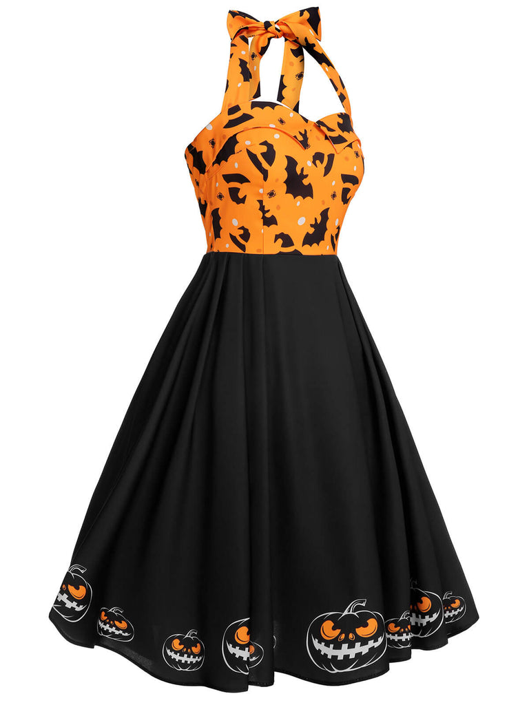 orange rockabilly dress Vintage 60's NWT Orange Polka Dot Rockabilly Dress Set Midi Dress- Size 10