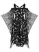 Black 1950s Halloween Spaghetti Strap Bat Dress — vintage elegance for the modern woman