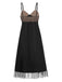 Black 1950s Heart Dots Mesh Bow Nightgown, vintage fashion, retro style - perfect for women who love vintage and retro fashion