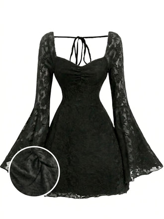 Black 1950s Lace Halter Vintage Top